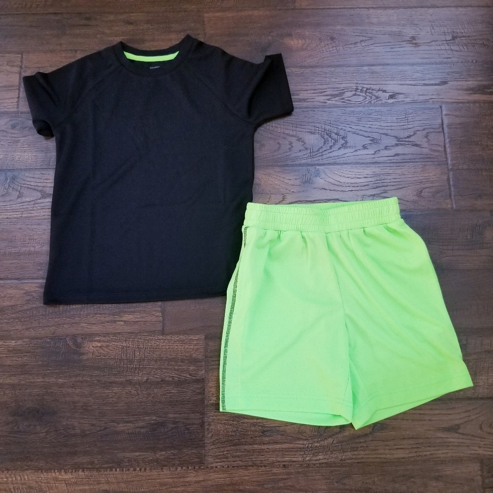 Spotted Zebra Boy's Active Short Set Size XS